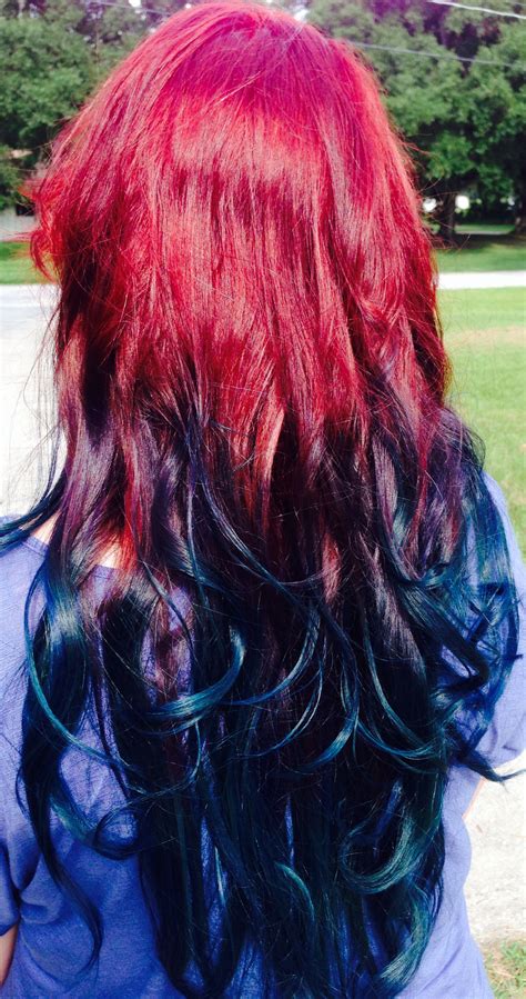 blue and red hairstyles|red hairstyles.